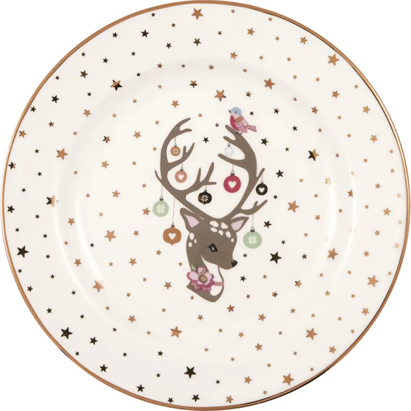 Assiett Dina, White
