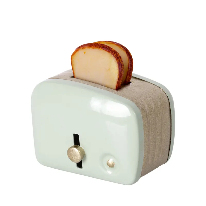 Miniature toaster & bread - Mint