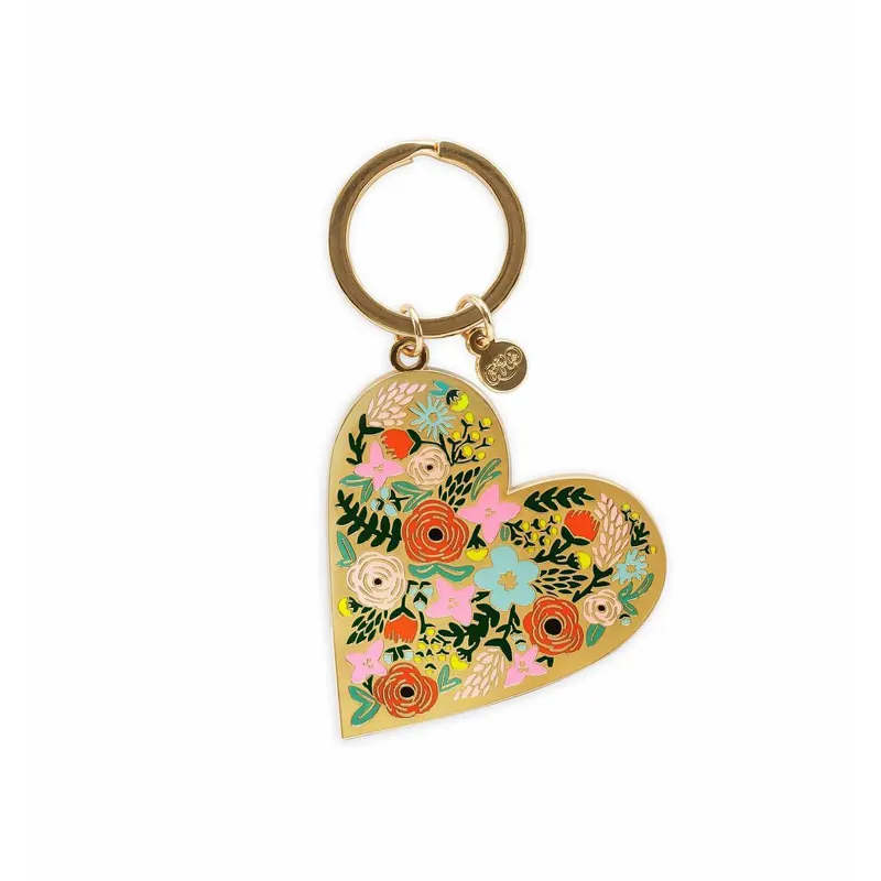 Key Chain, Floral Heart