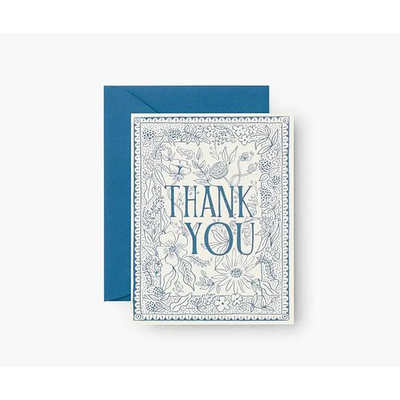 Kort med kuvert, Delft Thank You