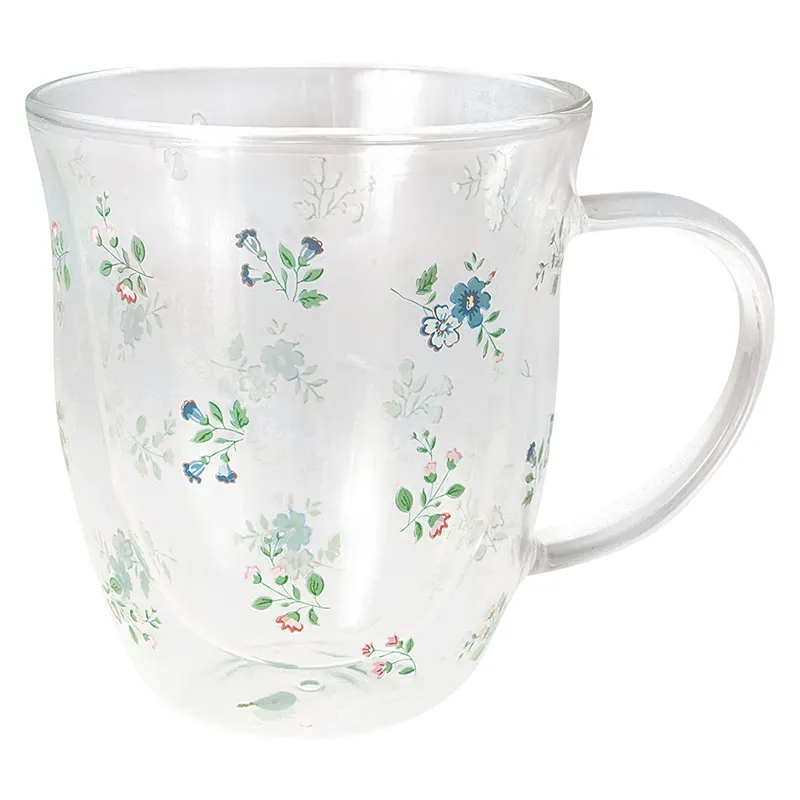 Glas mug Ailis, White