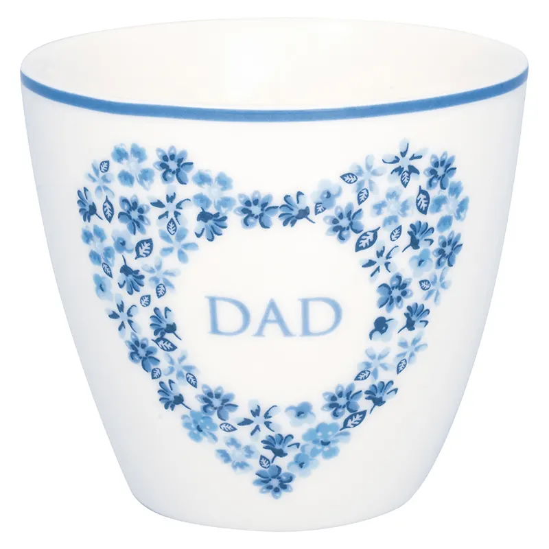 Lattemugg Dad heart, Blue