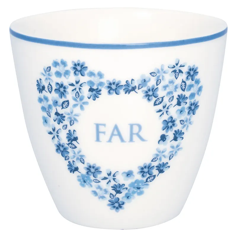 Lattemugg Far heart, Blue