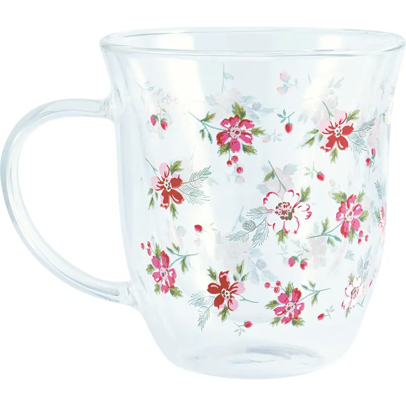 Glas mug Astrid, White