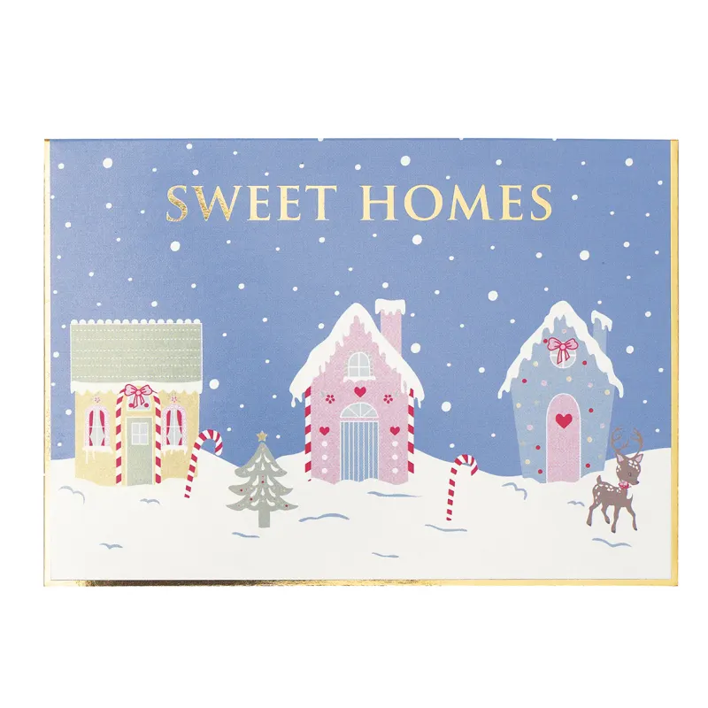 Kort med kuvert, Laura homes dusty blue Medium