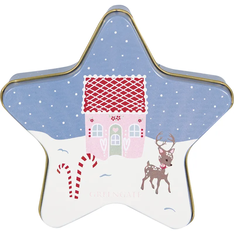 Star cookie cutter box Laura homes, Dusty blue