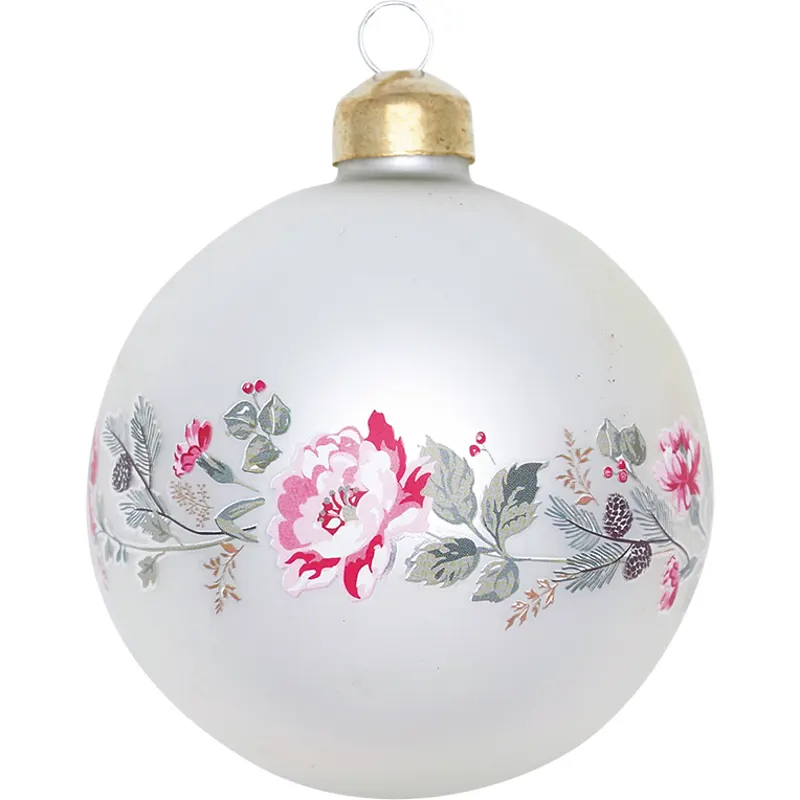 Ball glass Leonora, White