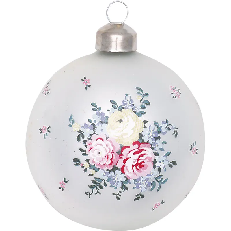 Ball glass Laura, White