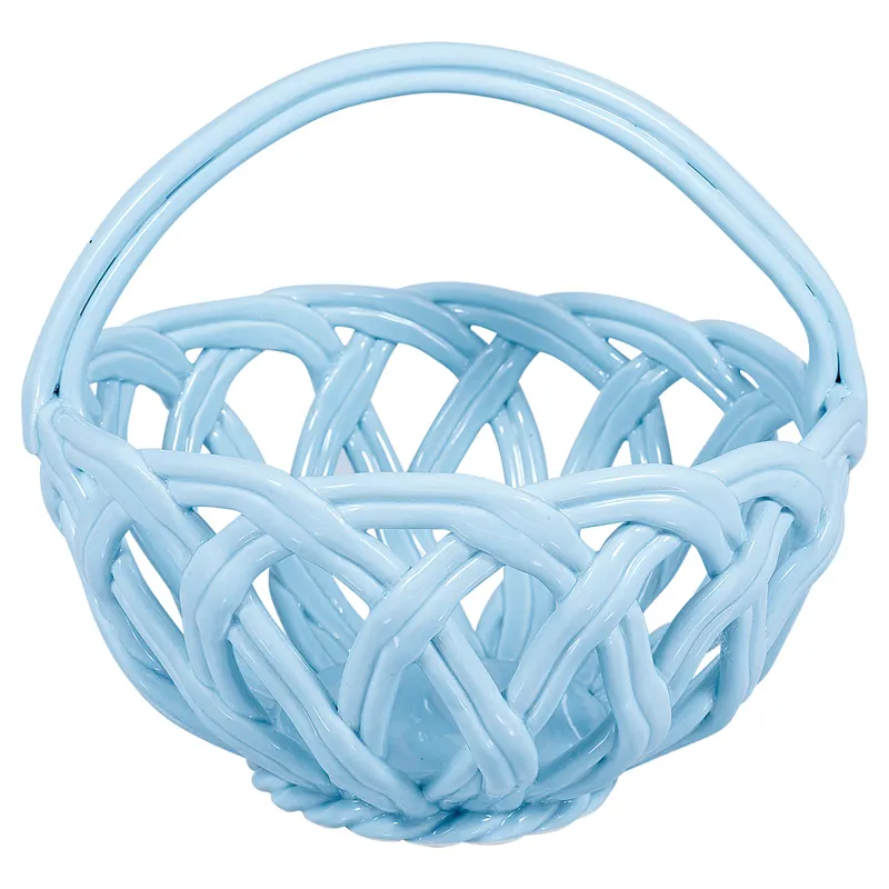 Bowl basket, Pale blue small