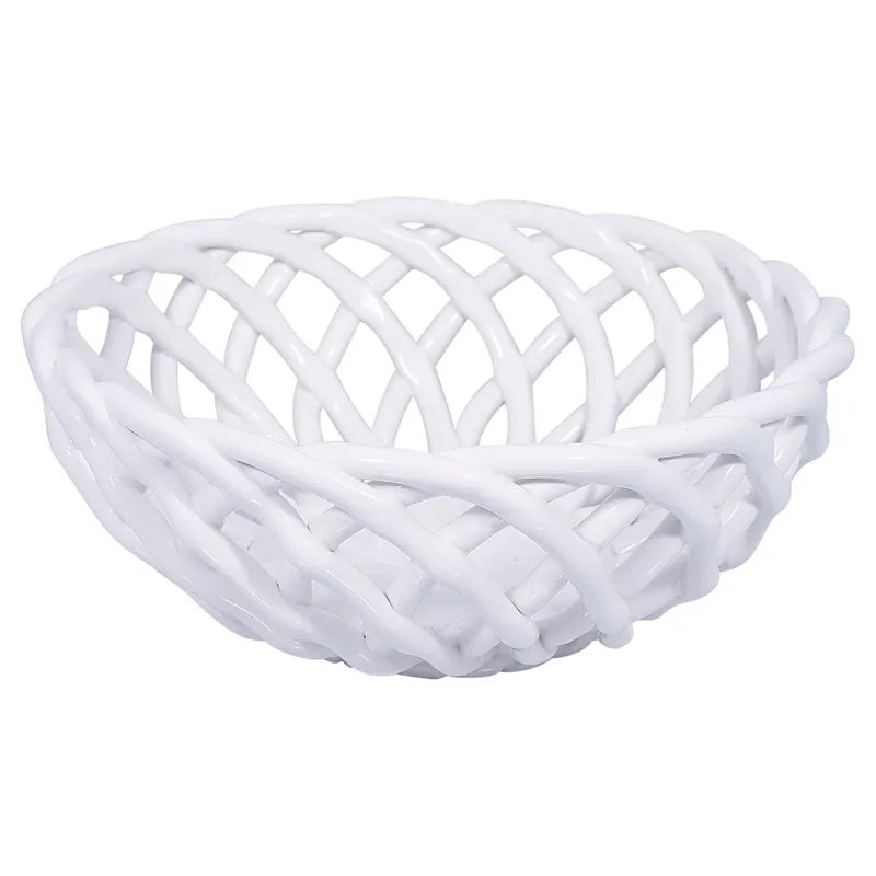 Bowl basket, White medium