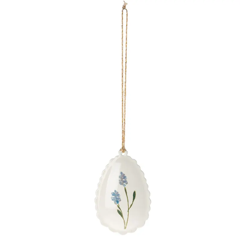 Easter egg ornament, Blue no1