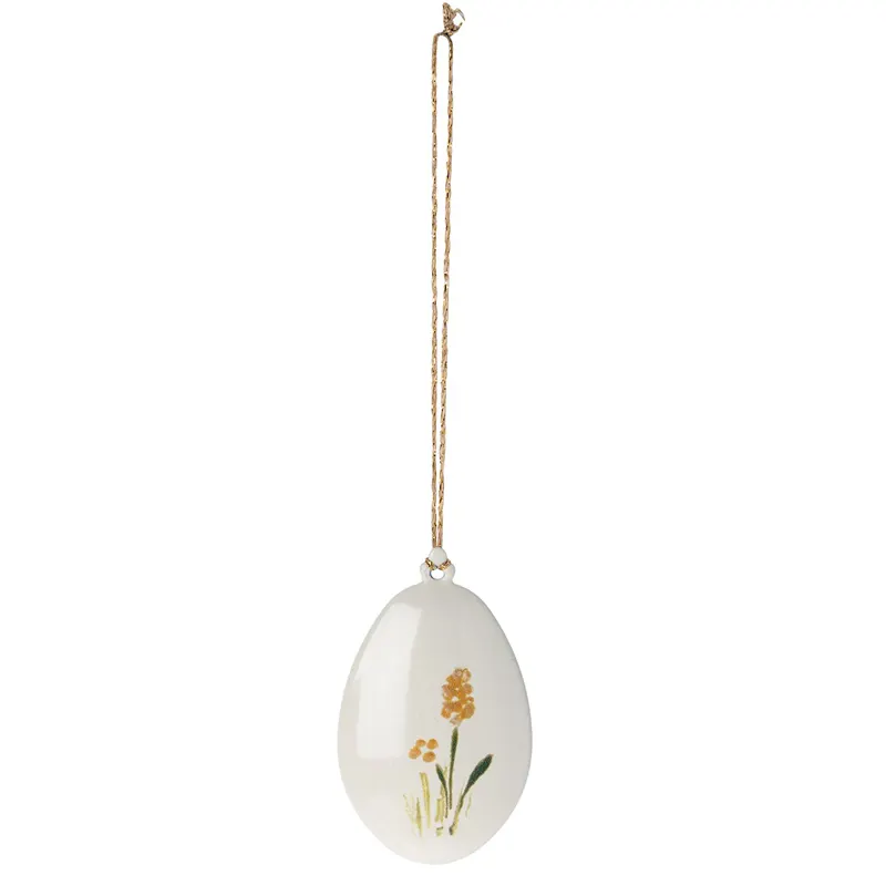 Easter egg ornament, Yellow no2
