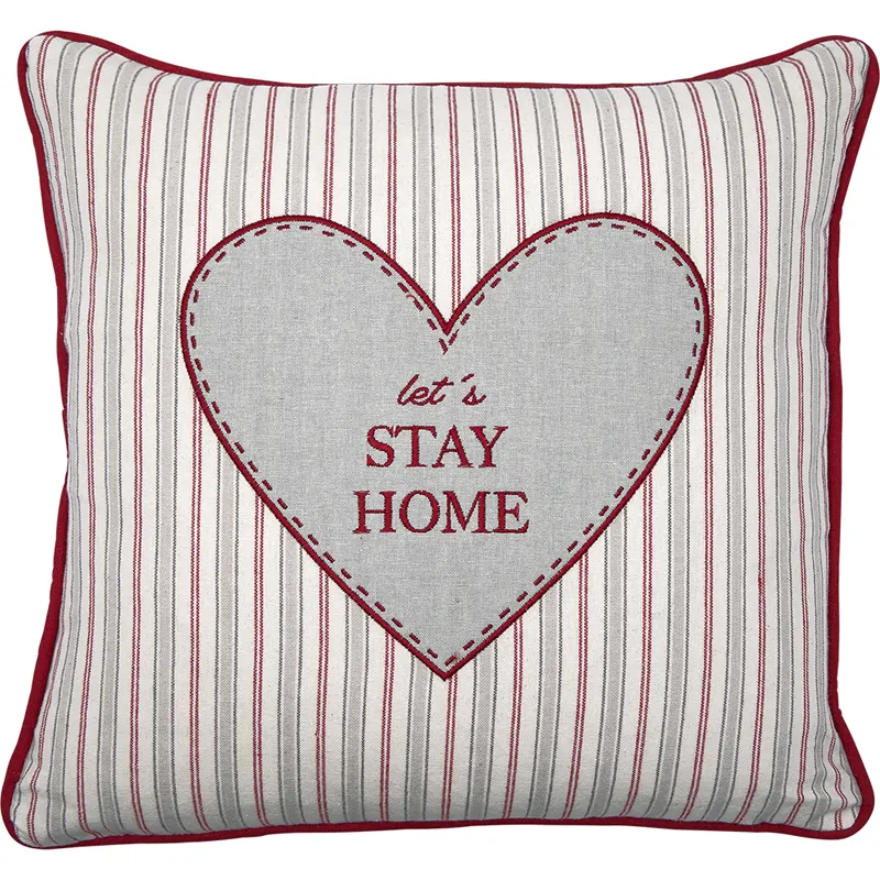 Kuddfodral Cara, Red heart w emb