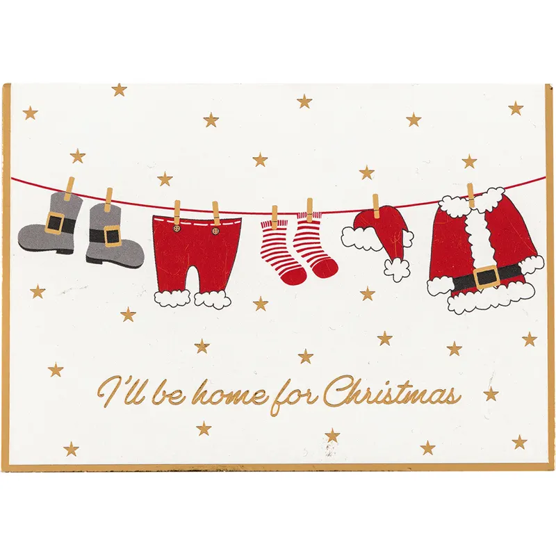 Kort med kuvert, Home for xmas white medium