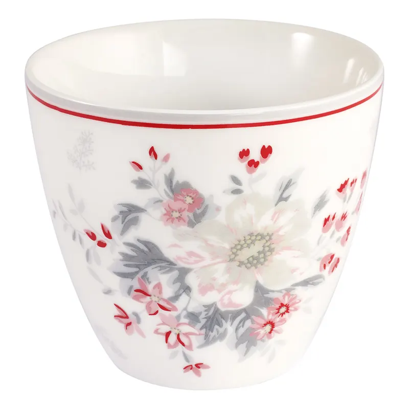 Lattemugg Abella, white
