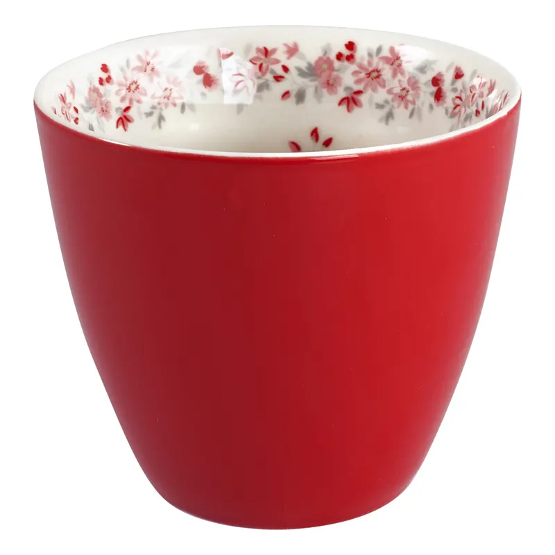 Lattemugg Red Emberly inside