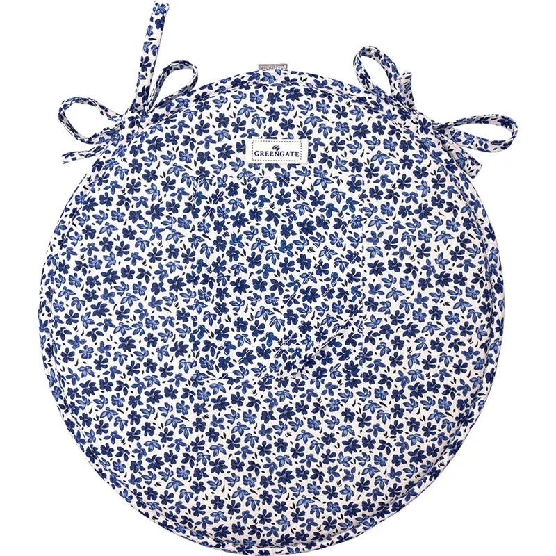 Seat cushion round Dahla, White