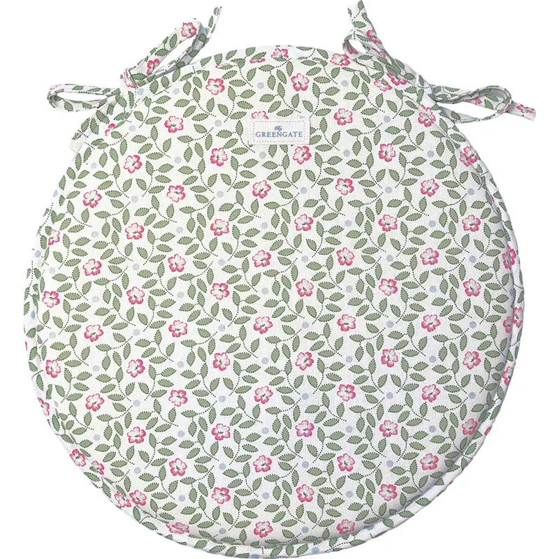 Seat cushion round Lotta, White