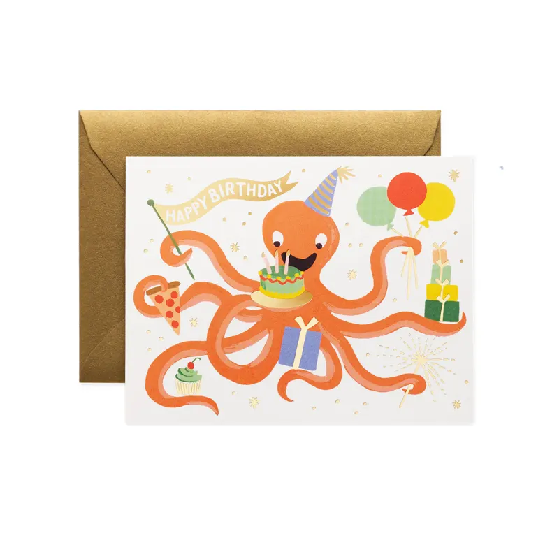 Kort med kuvert, Octopus