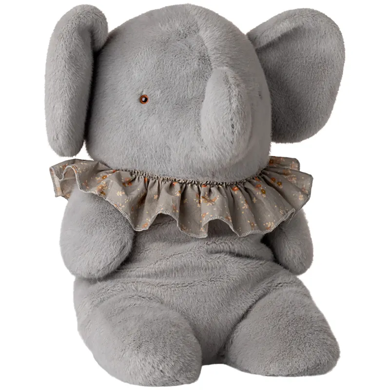 Elephant plush, Big - Blue/grey