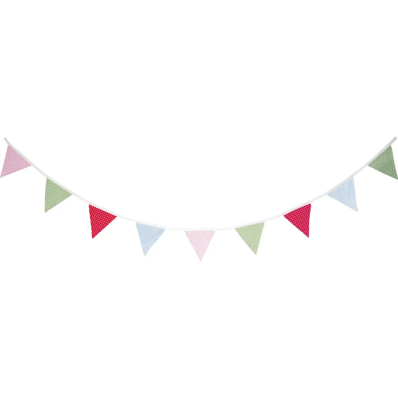 Flag bunting Dotty mix with bag