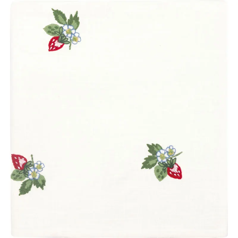 Duk Berry, White w emb 100 x 100 cm