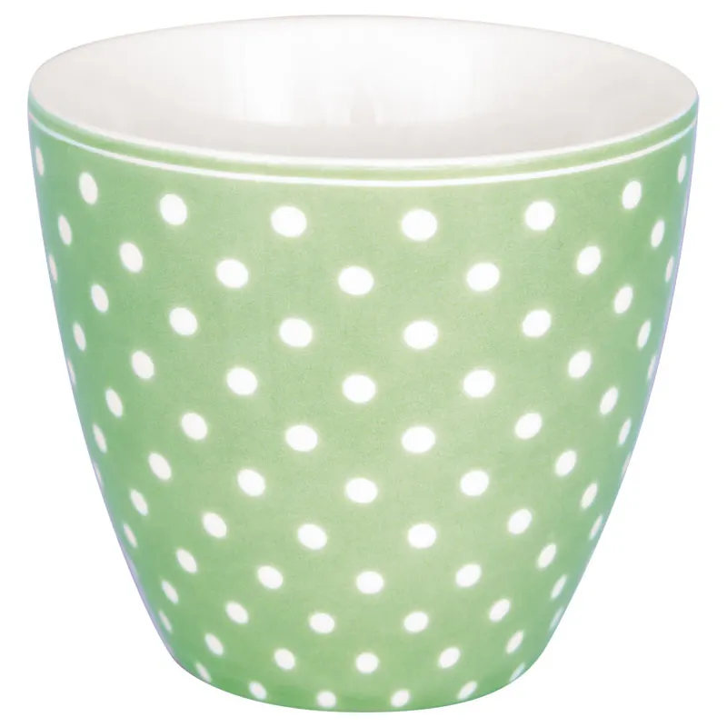 Lattemugg Dotty, Pale green