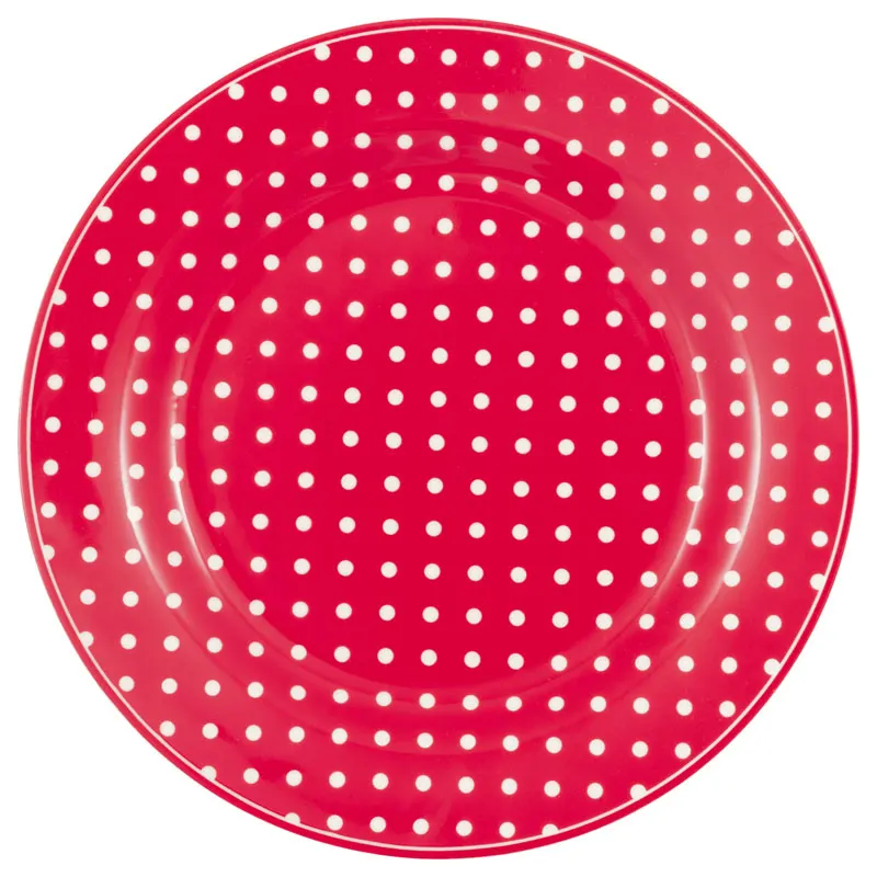 Assiett Dotty, Red