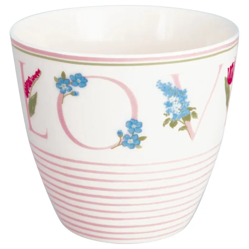 Lattemugg Agnes Love, White