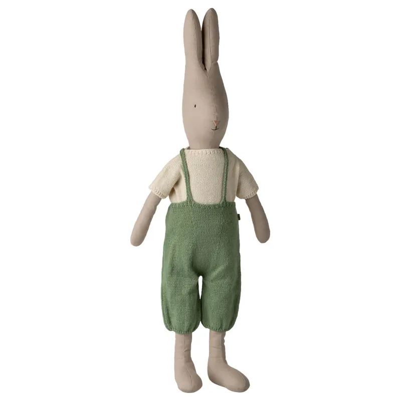 Rabbit, Size 5 - Knitted shirt and overall