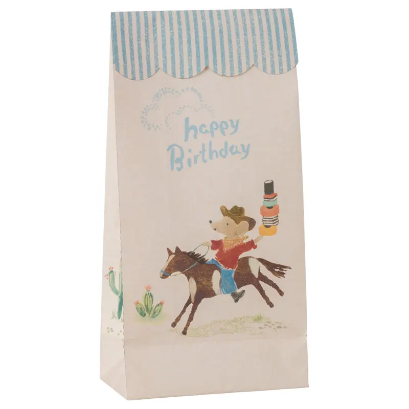Goodie bag - Happy birthday - Cowboy, 12 pcs.