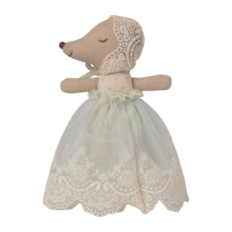 Baby mouse in gown - Mint