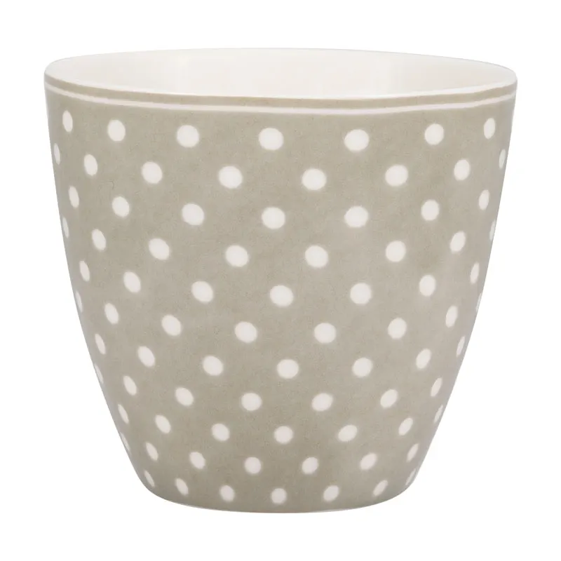 Lattemugg Dotty, Beige