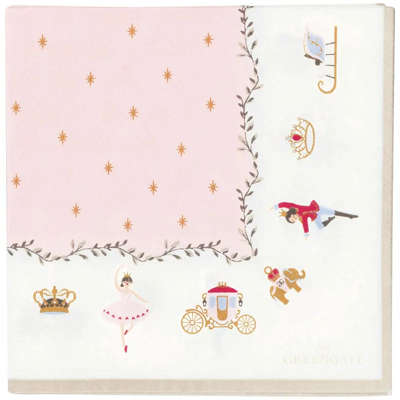 Servetter Royal Christmas, White Small