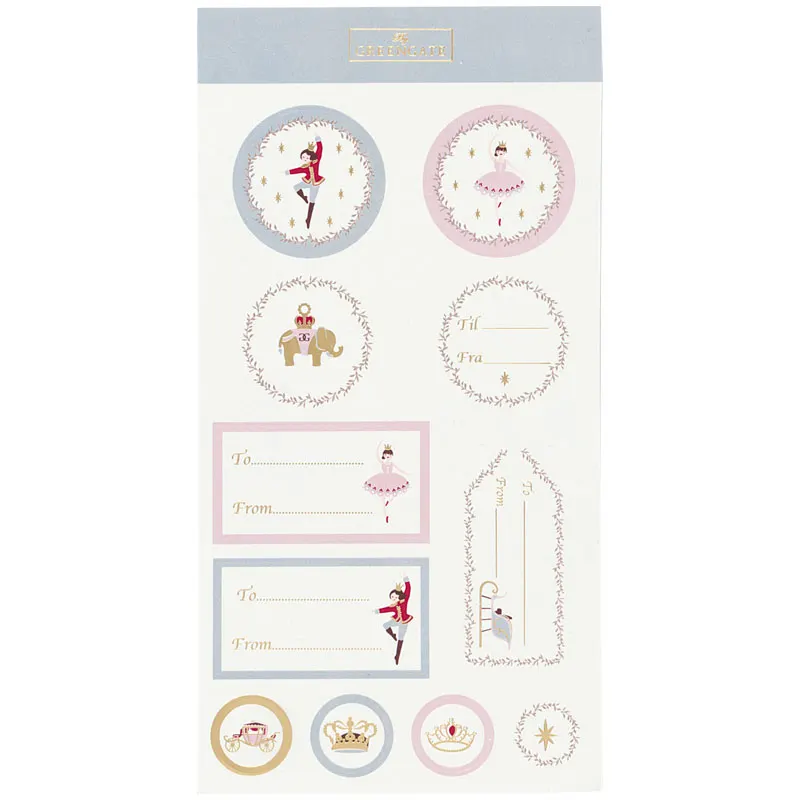 Sticker set Royal Christmas white 9 pages