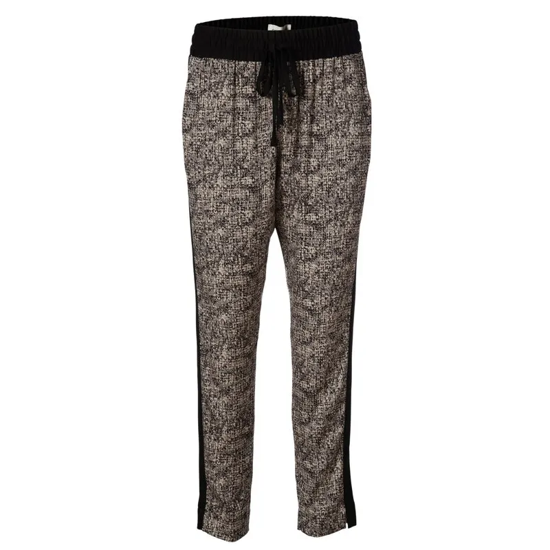 Silk trousers, Granite print