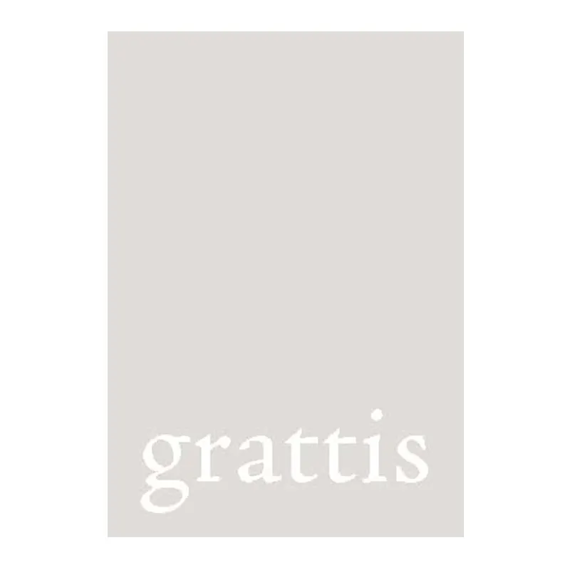 Pyttekort, grattis på grå
